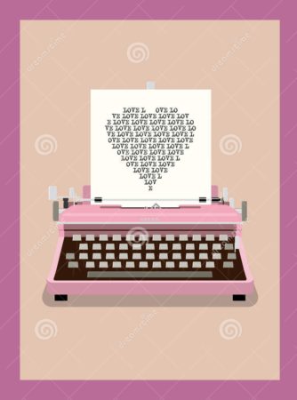 letra-de-amor-ejemplo-retro-del-vector-de-la-mquina-de-escribir-42191853