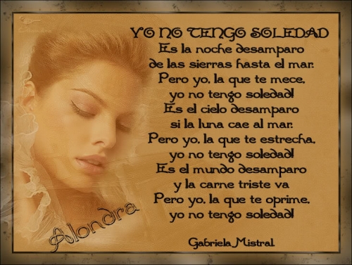 Poemas de amor de Gabriela Mistral